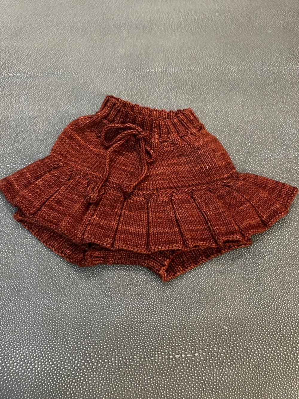 Misha And Puff Knit Skating Pond Skirt - Cinnamon